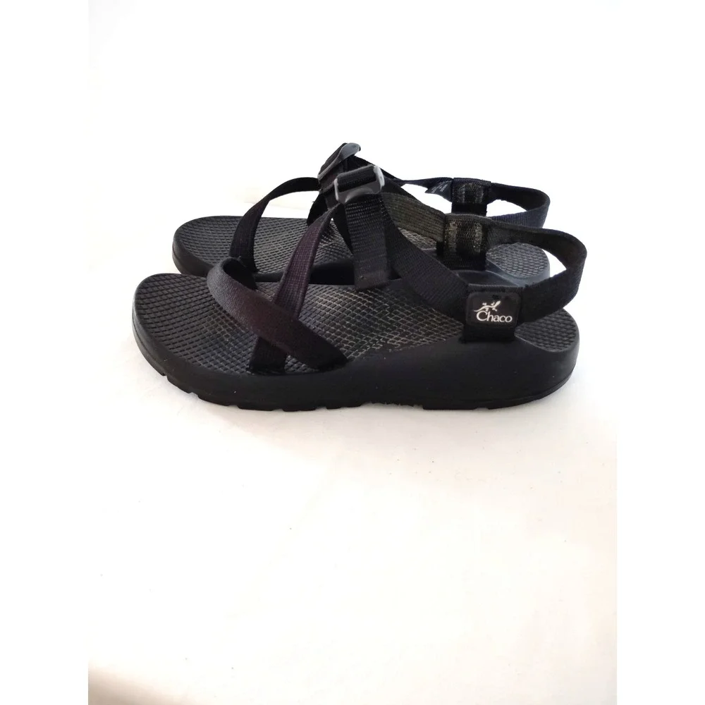 Chaco Z/1 Classic Black Webbing Adjustable Strap Hiking Sport Sandals Women 8